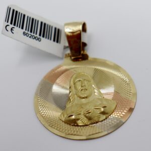 602000 14KT Solid Gold Yellow, White, Rose Gold Jesus